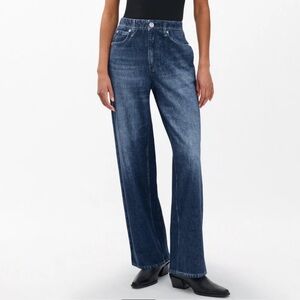 Rag & bone rb Miramar Wide-Leg Pants Cotton Terry, SMALL
